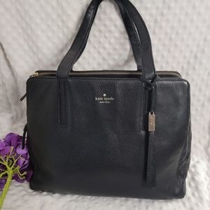 Kate Spade Black Leather Tote Bag